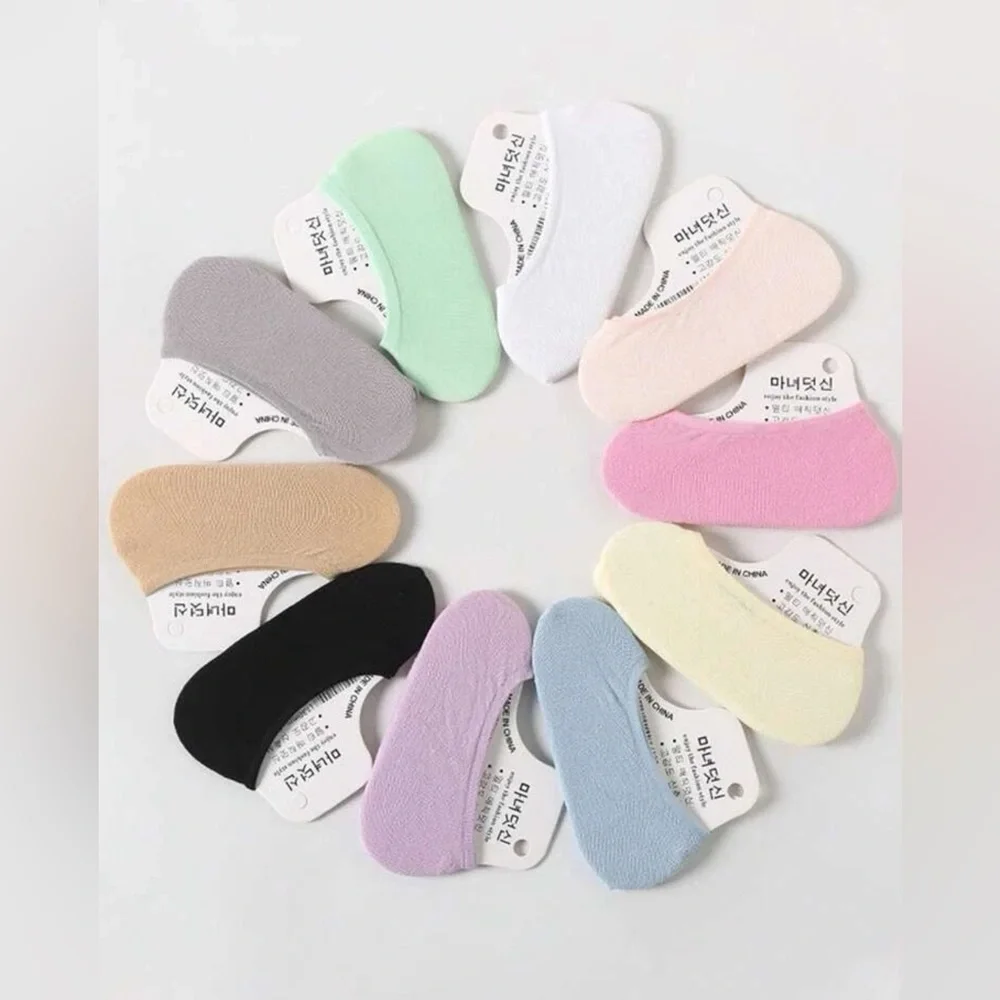 🆕 10 Pairs Women Invisible Socks - Picture 1 of 3